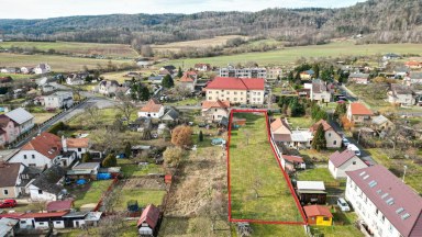 Prodej zasíťovaného stavebního pozemku, OV, 1542m2, obec Blatno u Podbořan, okr. Louny