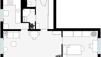 Prodej bytu 2+1, DV, 55m2, ul. Brunclíkova 11, Praha 6, Petřiny