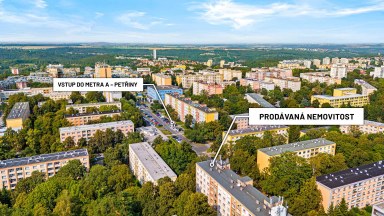 Prodej bytu 2+1, DV, 55m2, ul. Brunclíkova 11, Praha 6, Petřiny