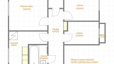 Prodej bytu 3+1/B, OV, cca 80m2, ul. Staniční 1116/12, Plzeň - Doubravka