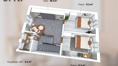 Prodej rodinného domu 5+kk s garáží, ul. U nové dálnice 703, Praha 4 - Chodov